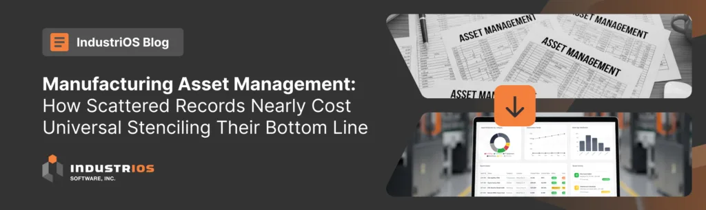 Industrios banner image on manufacturing asset management