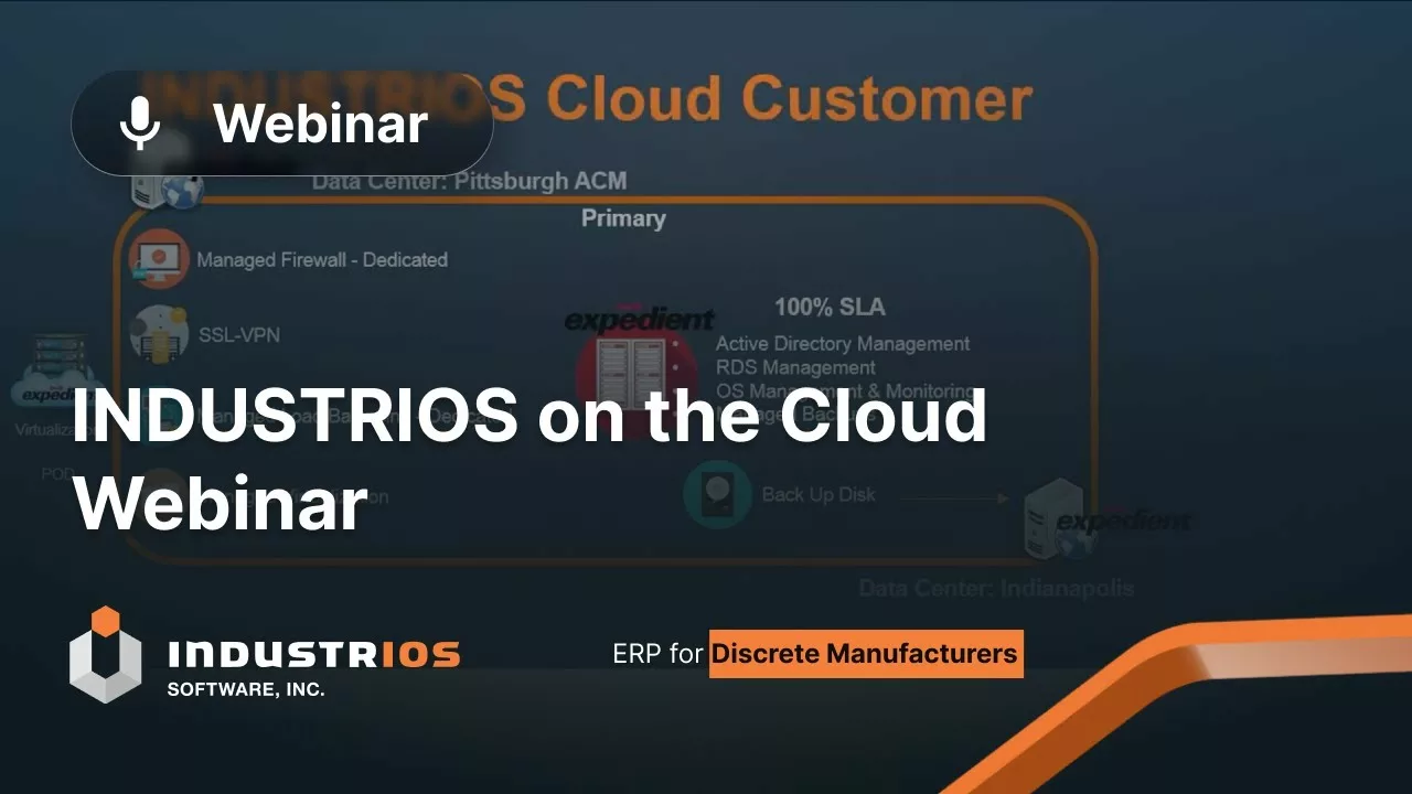Webinar: INDUSTRIOS on the Cloud